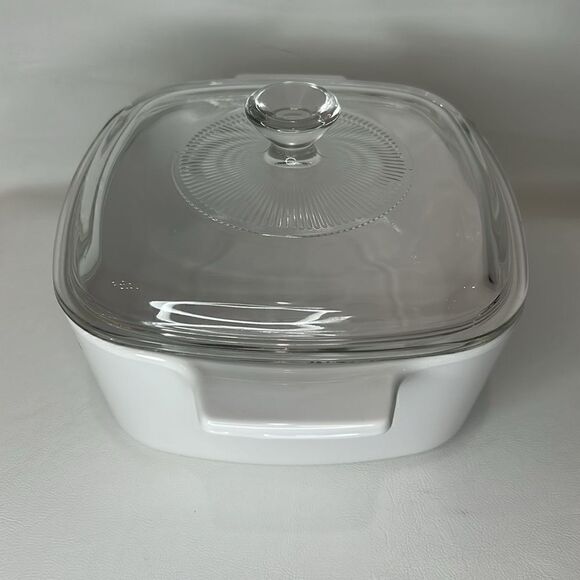 Corning Ware Blue Provincial 1.5 L Casserole Dish Square 7 In Tally 3 In Wide - Picture 2 of 10